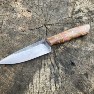 #326 Outdoor/ Utility - Maple Burl with G10 & Dyed Spacers
